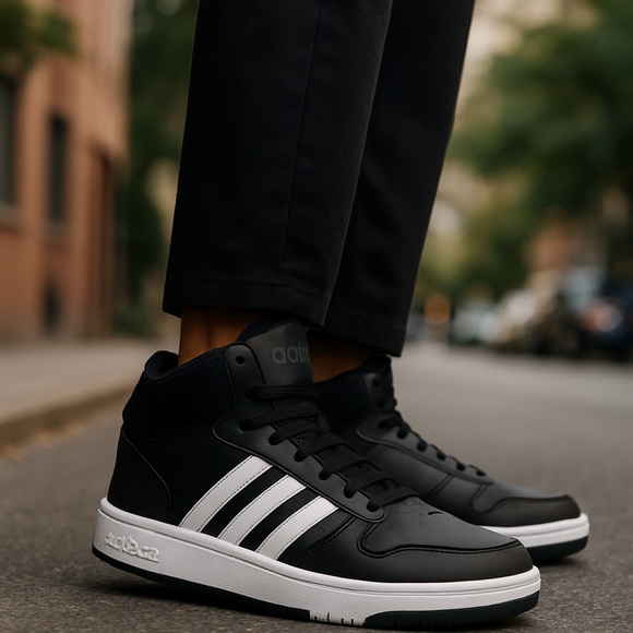 NWT Adidas Men’s 11 Basketball ball hoops 2.0 Mid Classic Sorts shoe trainer - Picture 1 of 10
